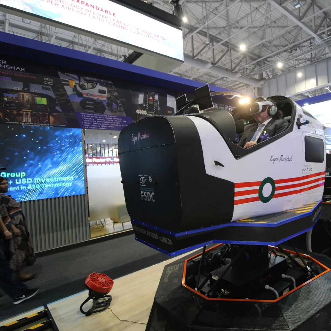 Dubai Air Show 2025 — FSDC Aerosolutions AeroMix Super Mushshak simulator