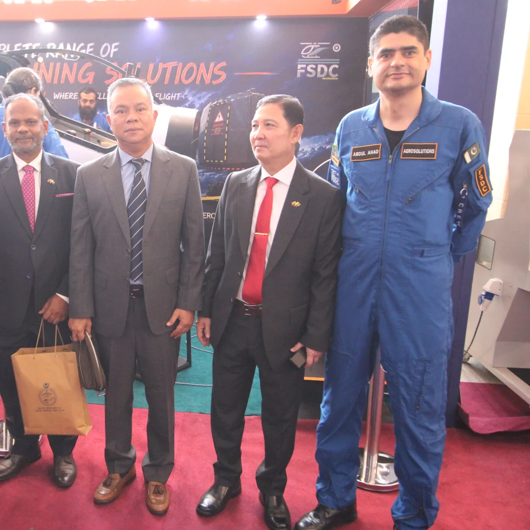 Officials and the FSDC team at the Indus RAS Expo 2026 stand
