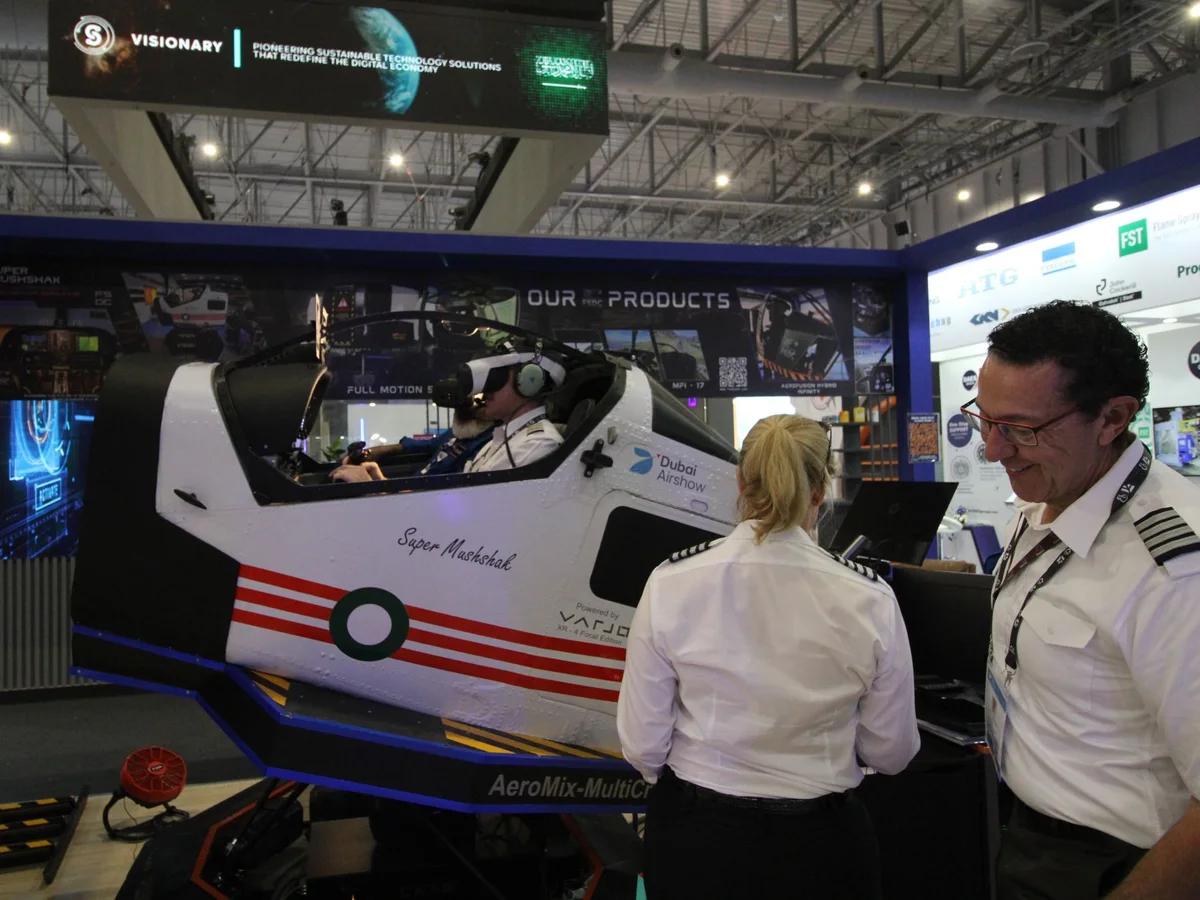 The FSDC Aerosolutions stand at Dubai Airshow 2025